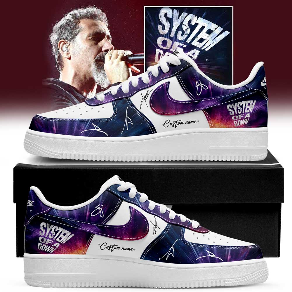 System Of A Down Queens of the Stone Age và Acid Bath Limited Signature Custom Name Shoes