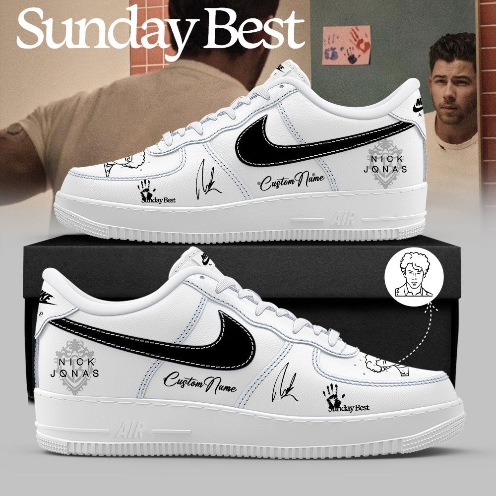 Nick Jonas Sunday Best 2026 Signature Custom Name AF1 Shoes
