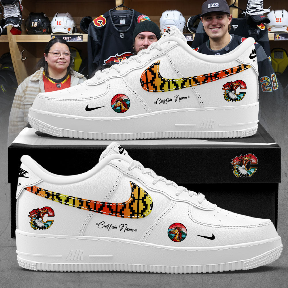 Calgary Flames Our new Indigenous Celebration 2026 Custom Name Shoes