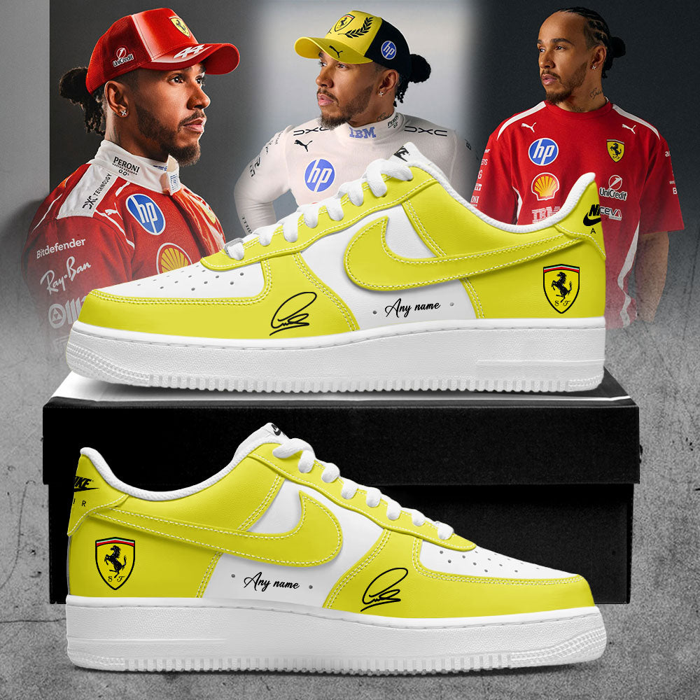 Hamilton Scuderia Ferrari Limited Edition Signature Custom Name Shoes