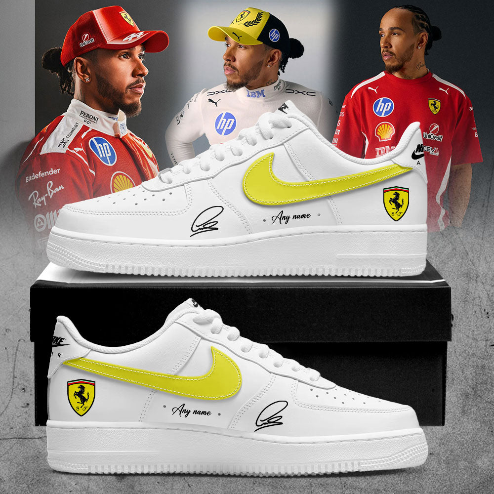 Hamilton Scuderia Ferrari Limited Edition Signature Custom Name Shoes