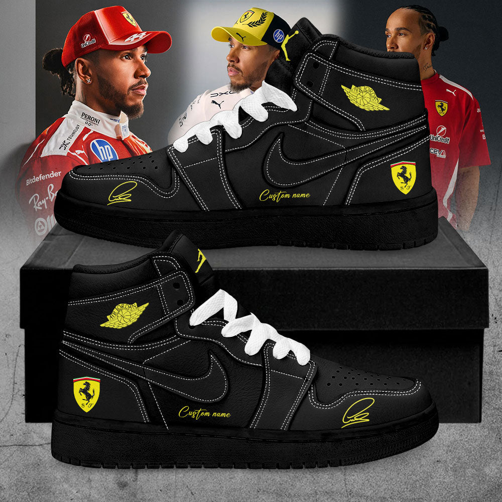 Hamilton Scuderia Ferrari Limited Edition Signature Custom Name Shoes