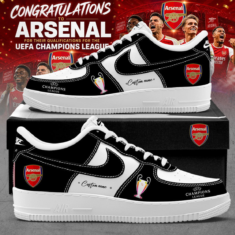 Arsenal x UEFA Champions League 2026 Custom Name Shoes V2