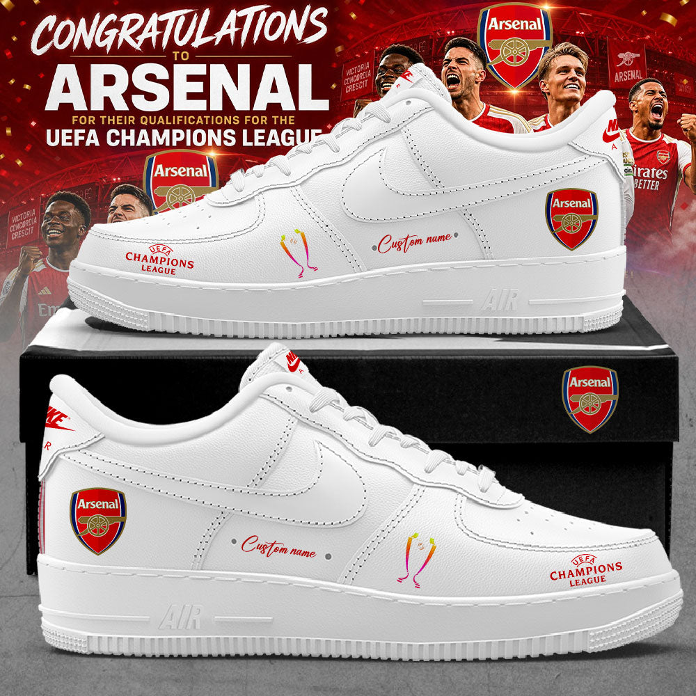 Arsenal x UEFA Champions League 2026 Custom Name Shoes V3