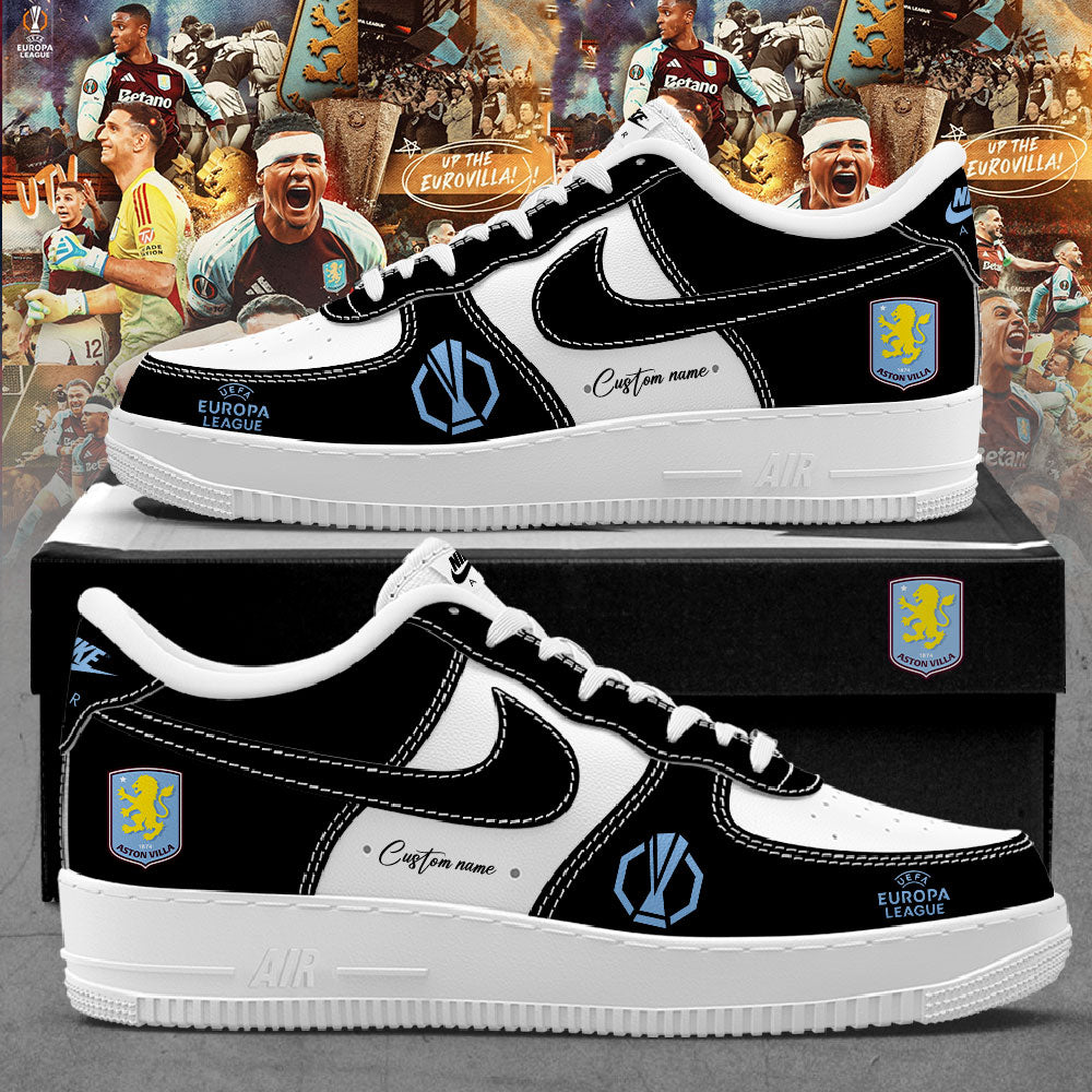 Aston Villa x UEFA Europa League 2026 Custom Name Shoes V2
