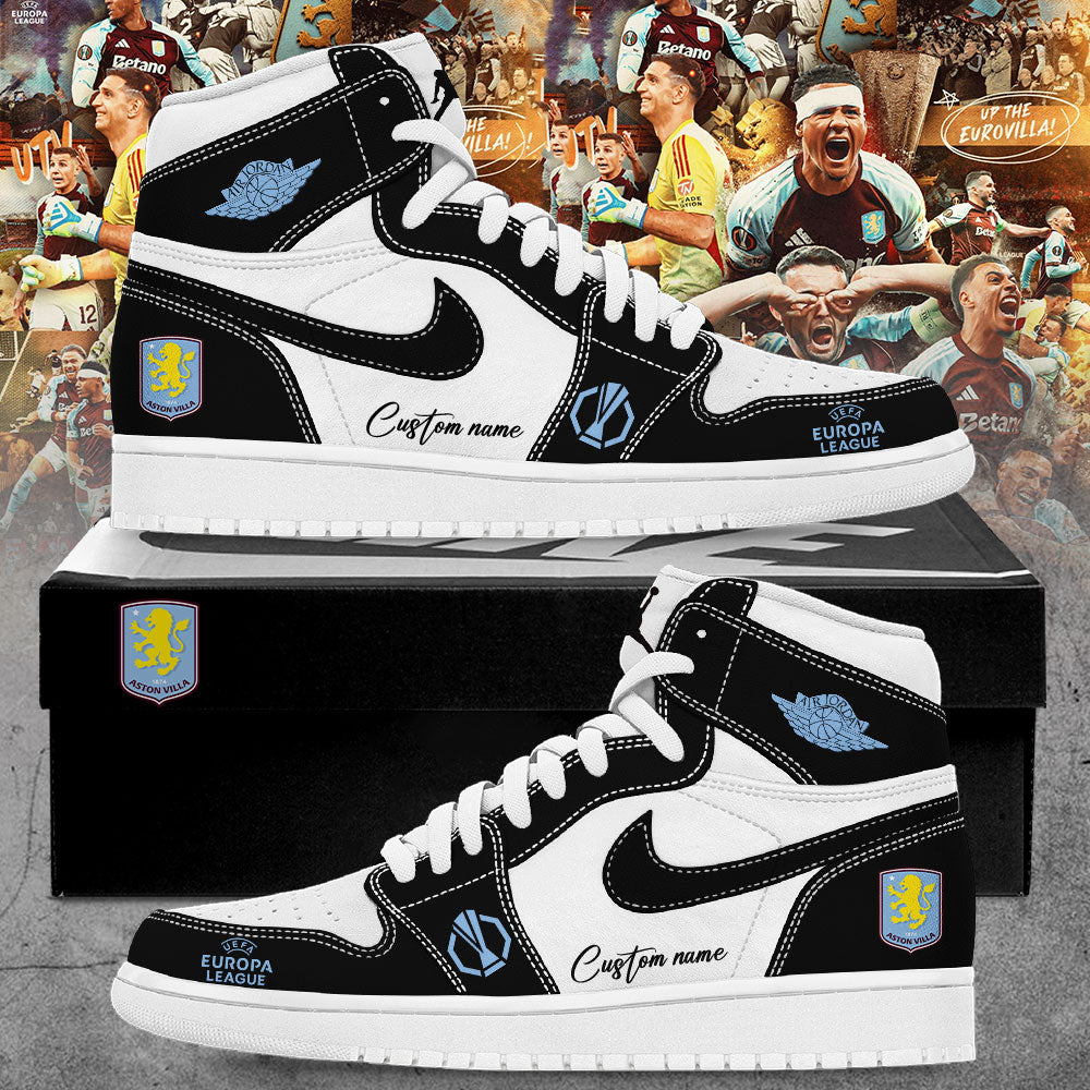 Aston Villa x UEFA Europa League 2026 Custom Name Shoes V2