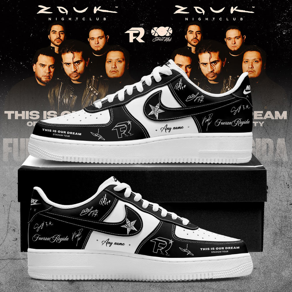 Fuerza Regida This Is Our Dream Stadium Tour 2026 Signature Custom Name Shoes