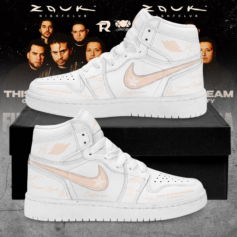 Fuerza Regida This Is Our Dream Stadium Tour 2026 Signature Custom Name Shoes