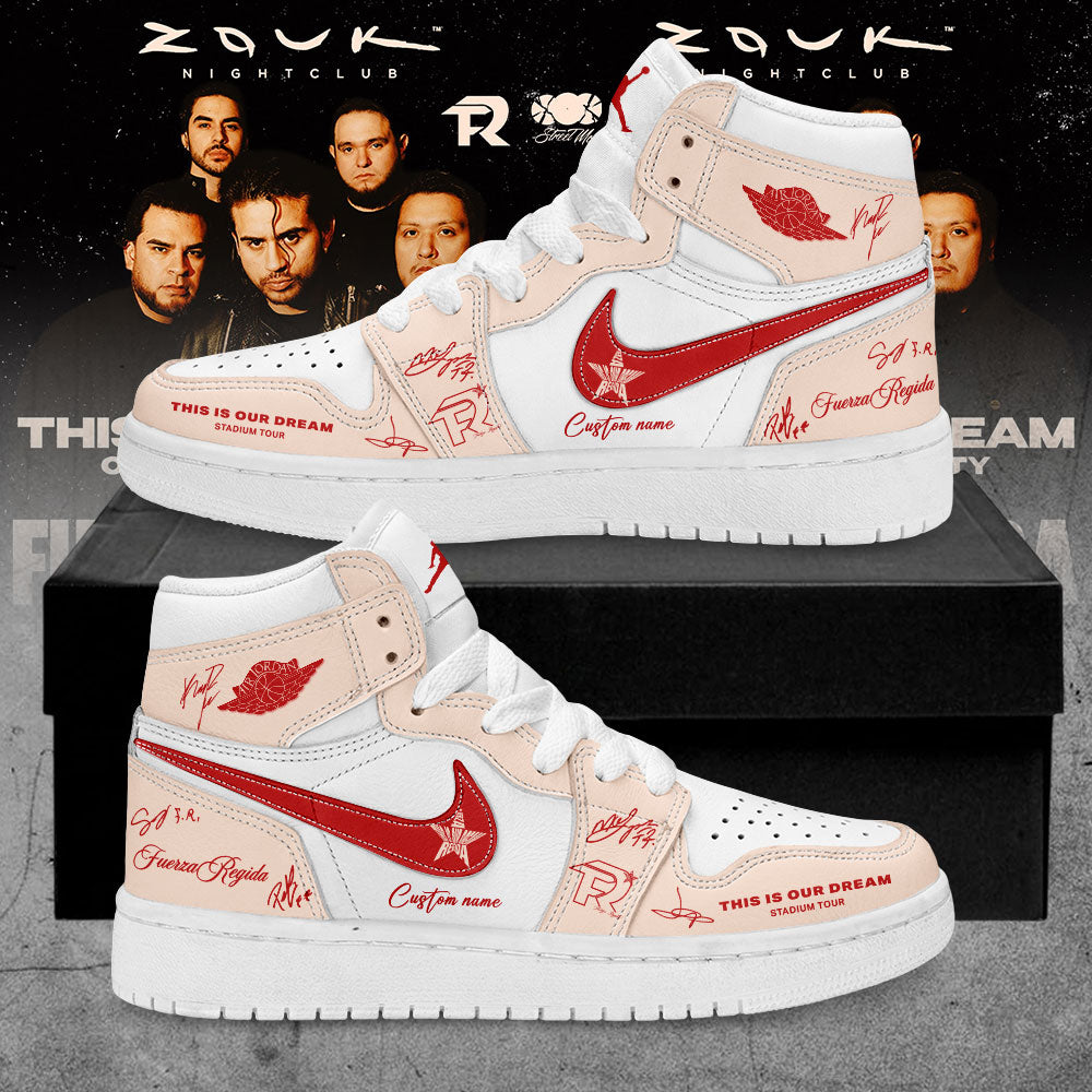 Fuerza Regida This Is Our Dream Stadium Tour 2026 Signature Custom Name Shoes