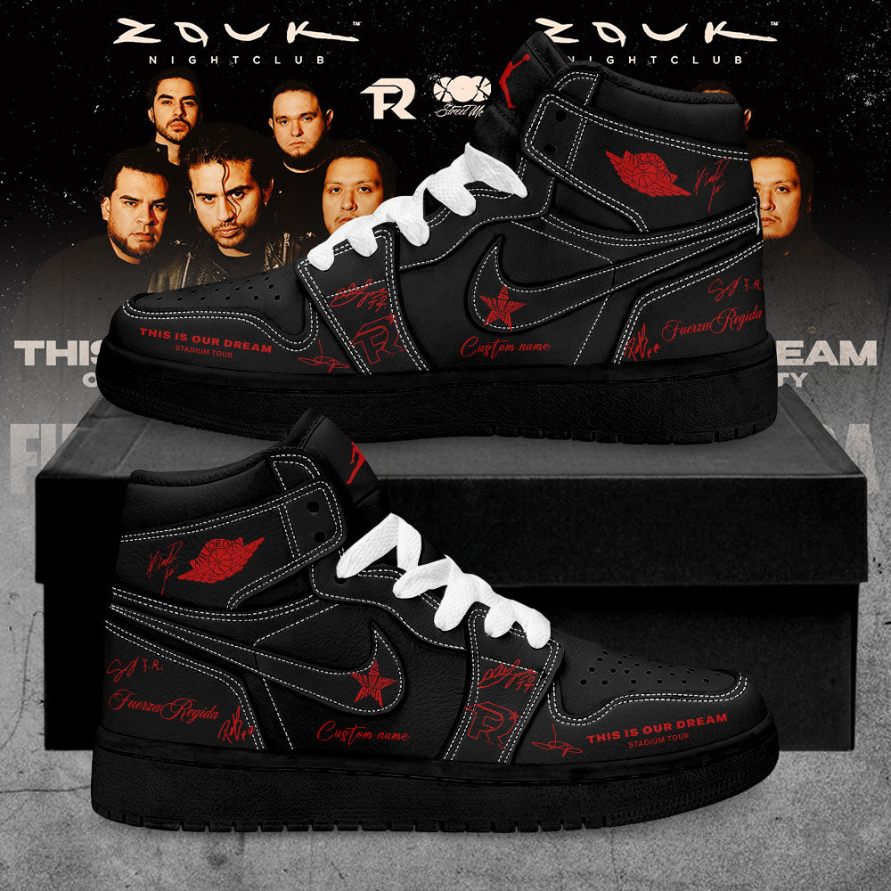 Fuerza Regida This Is Our Dream Stadium Tour 2026 Signature Custom Name Shoes