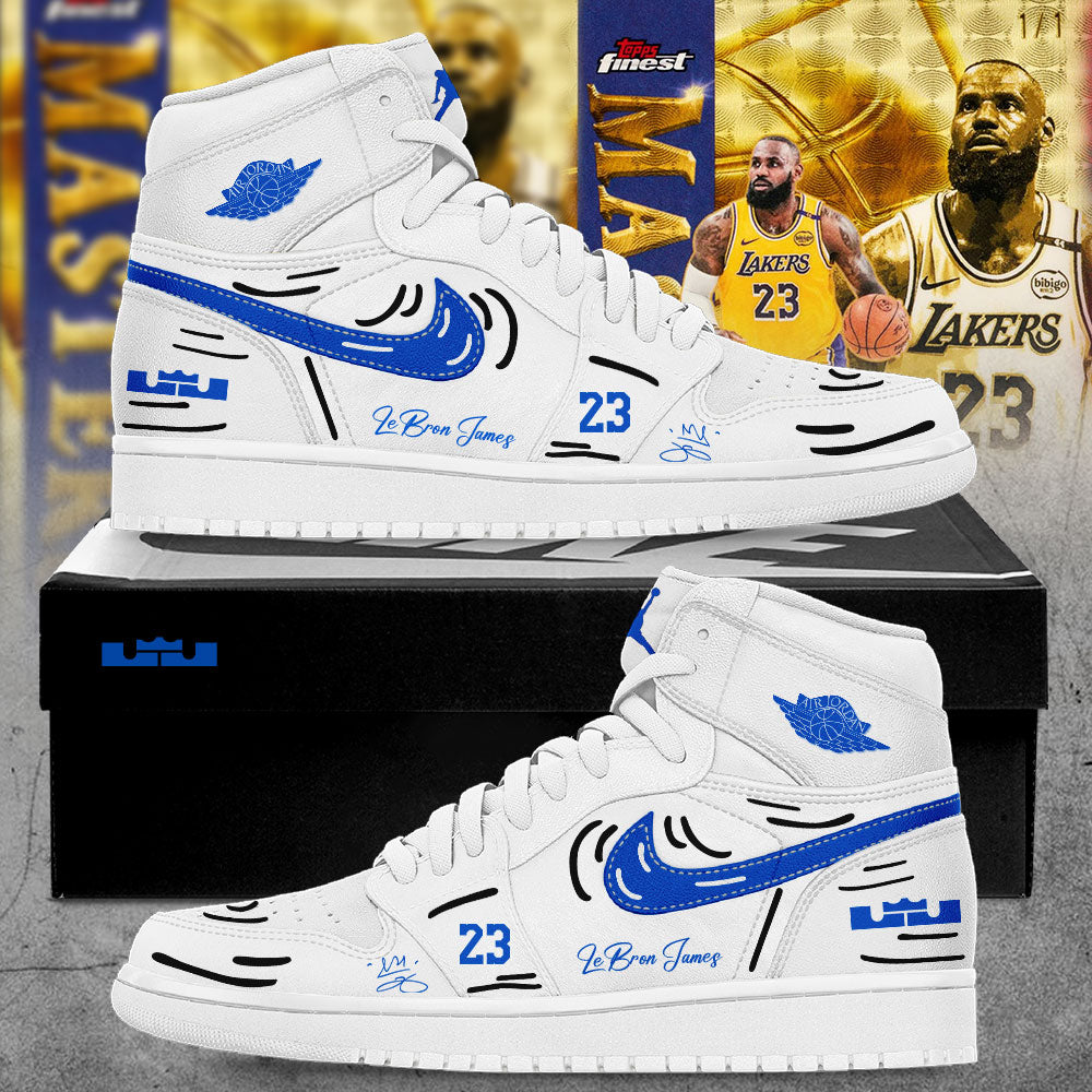 LA Lakers x LeBron James New Version Signature 2026 Custom Name Shoes JD