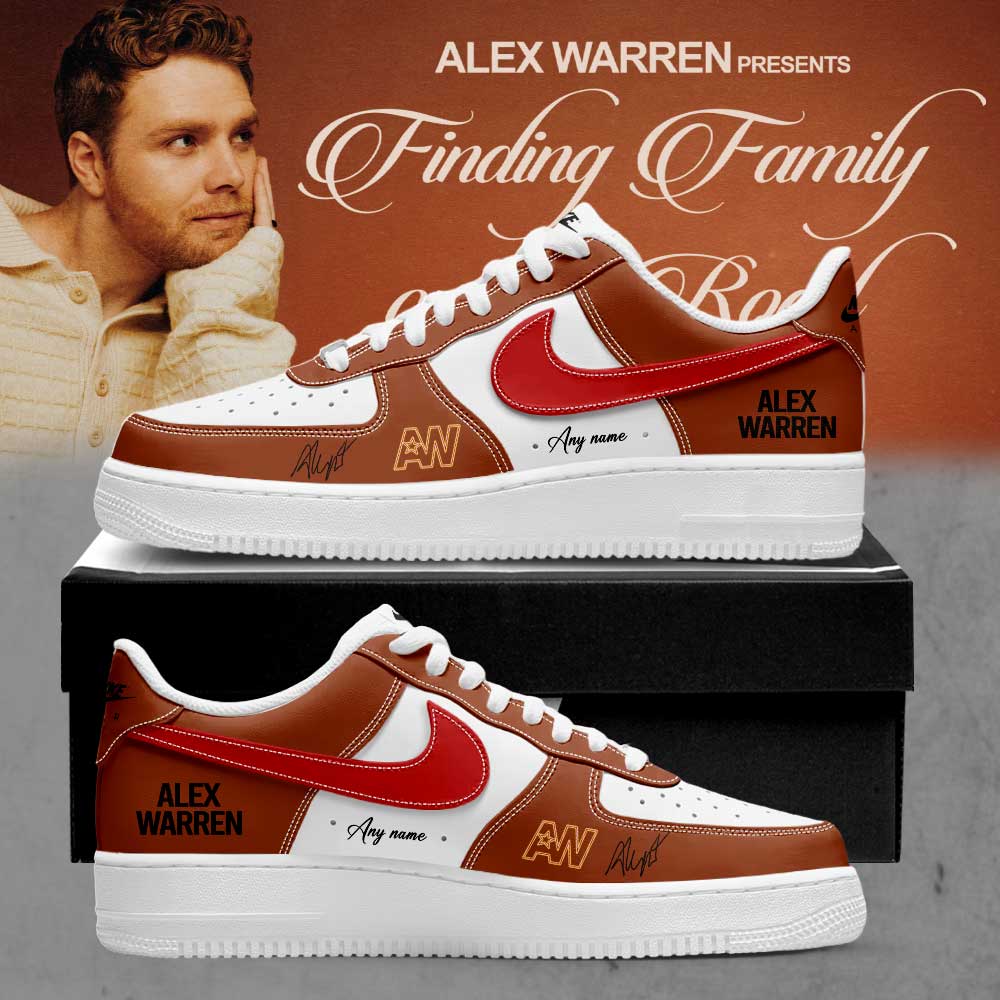 Alex Warren Finding Family on the Road World Tour 2026 Signature Custom Name Shoes