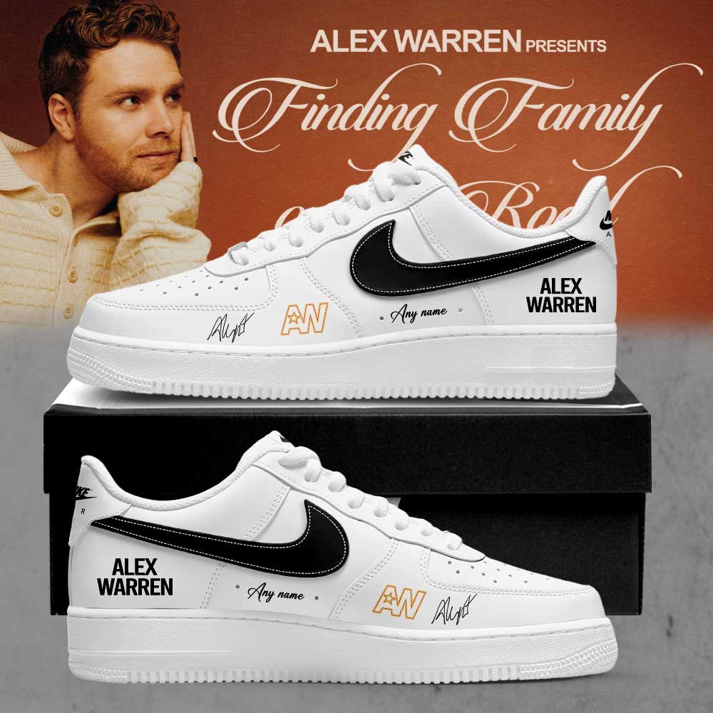 Alex Warren Finding Family on the Road World Tour 2026 Signature Custom Name Shoes