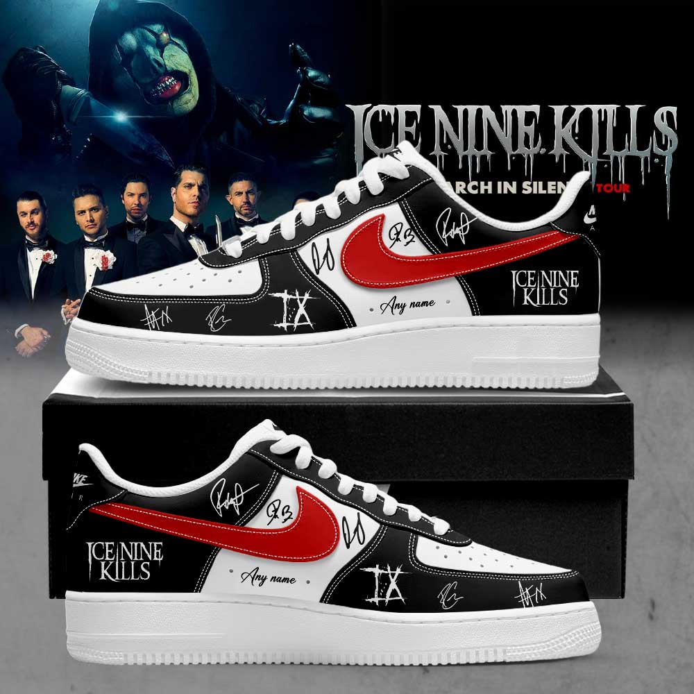 Ice Nine Kills March In Silence Tour Signature Custom Name AF1 Shoes