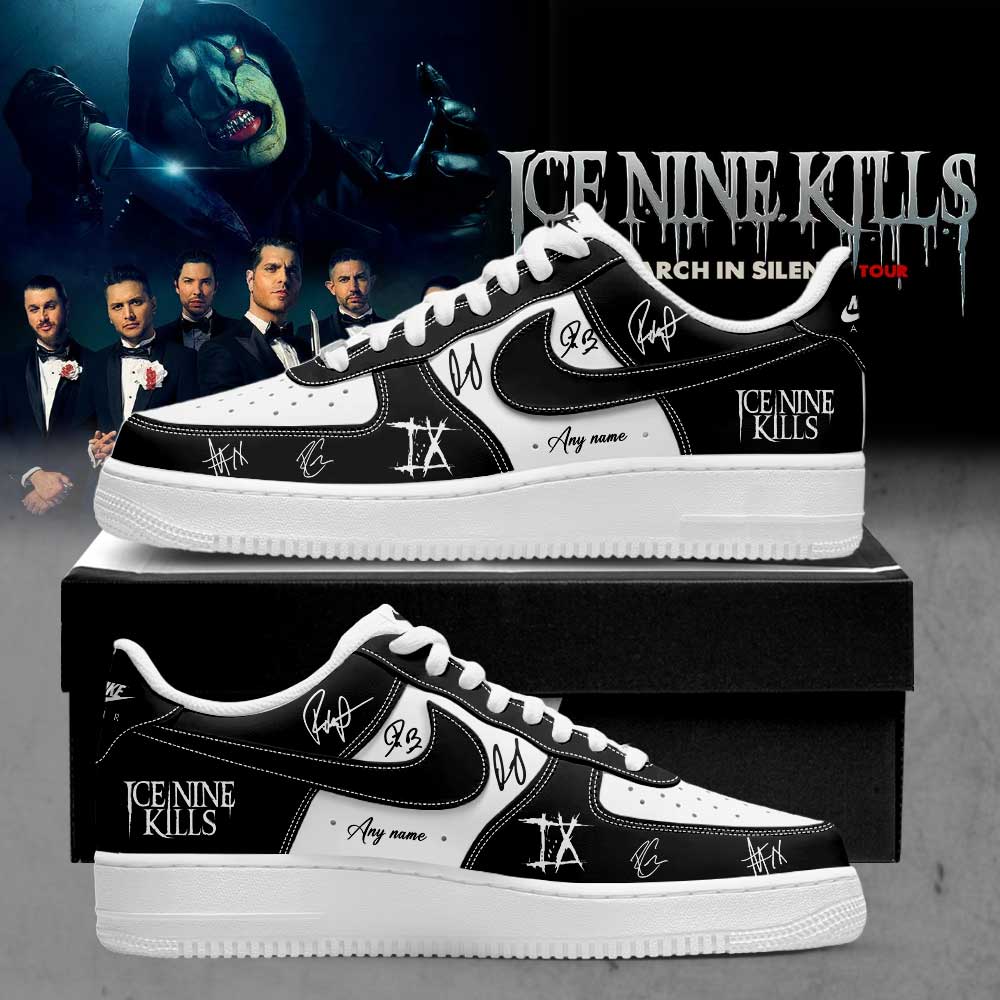 Ice Nine Kills March In Silence Tour Signature Custom Name AF1 Shoes