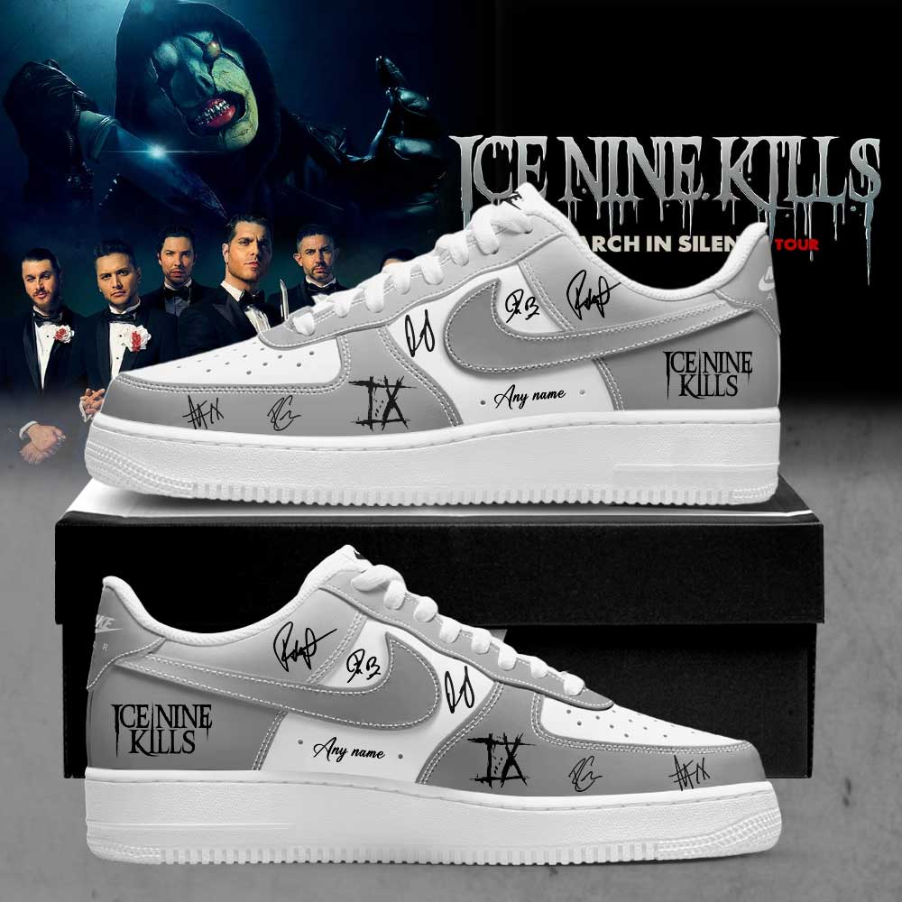 Ice Nine Kills March In Silence Tour Signature Custom Name AF1 Shoes