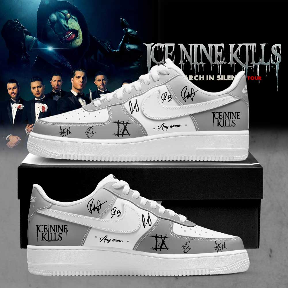 Ice Nine Kills March In Silence Tour Signature Custom Name AF1 Shoes