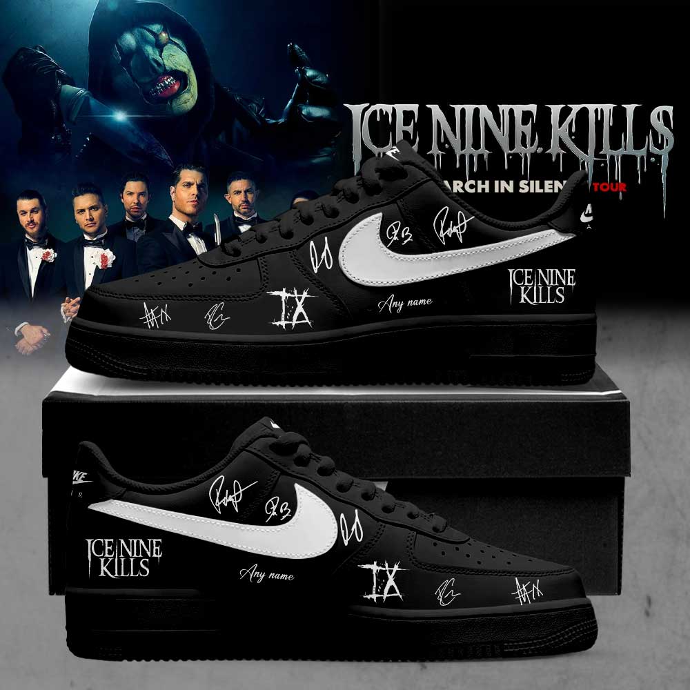 Ice Nine Kills March In Silence Tour Signature Custom Name AF1 Shoes