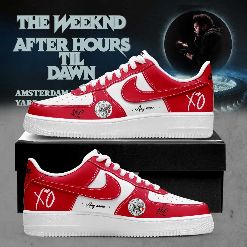 The Weeknd x Amsterdam Netherlands x After Hours Til Dawn Tour 2026 Signature Custom Name Shoes