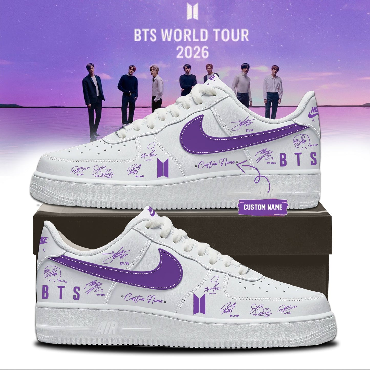 BTS Comeback & World Tour 2026 Limited Edition Signature “ Shoes