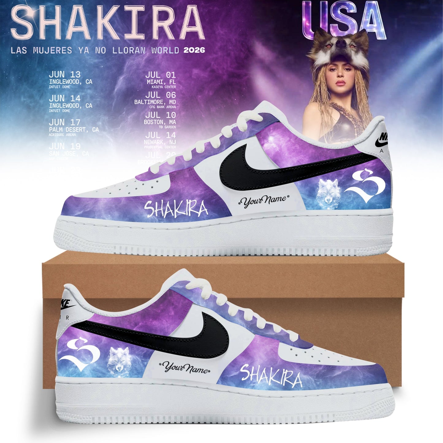 Air Force 1 : Shakira “ Cosmic She Wolf Edition