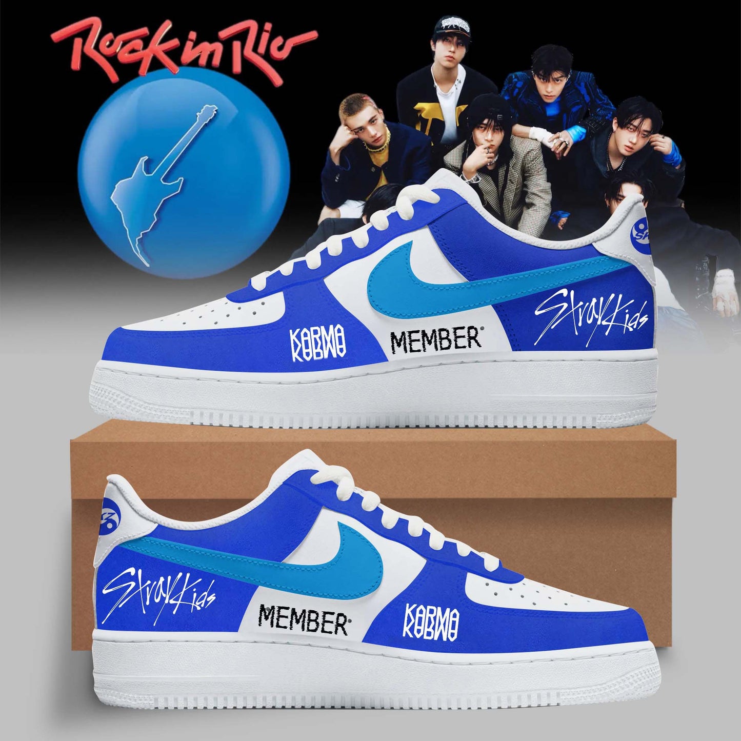 STRAY KIDS “ 3rd Studio Album KARMA� Collection Custom Name/Member Shoes