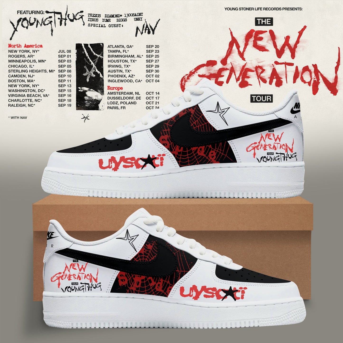 Young Thug – The New Generation World Tour 2026 Limited Shoes