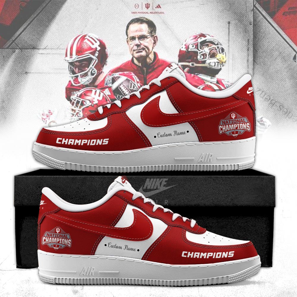 Indiana Hoosiers 2026 National Champions Limited Personalized AF1 Shoes