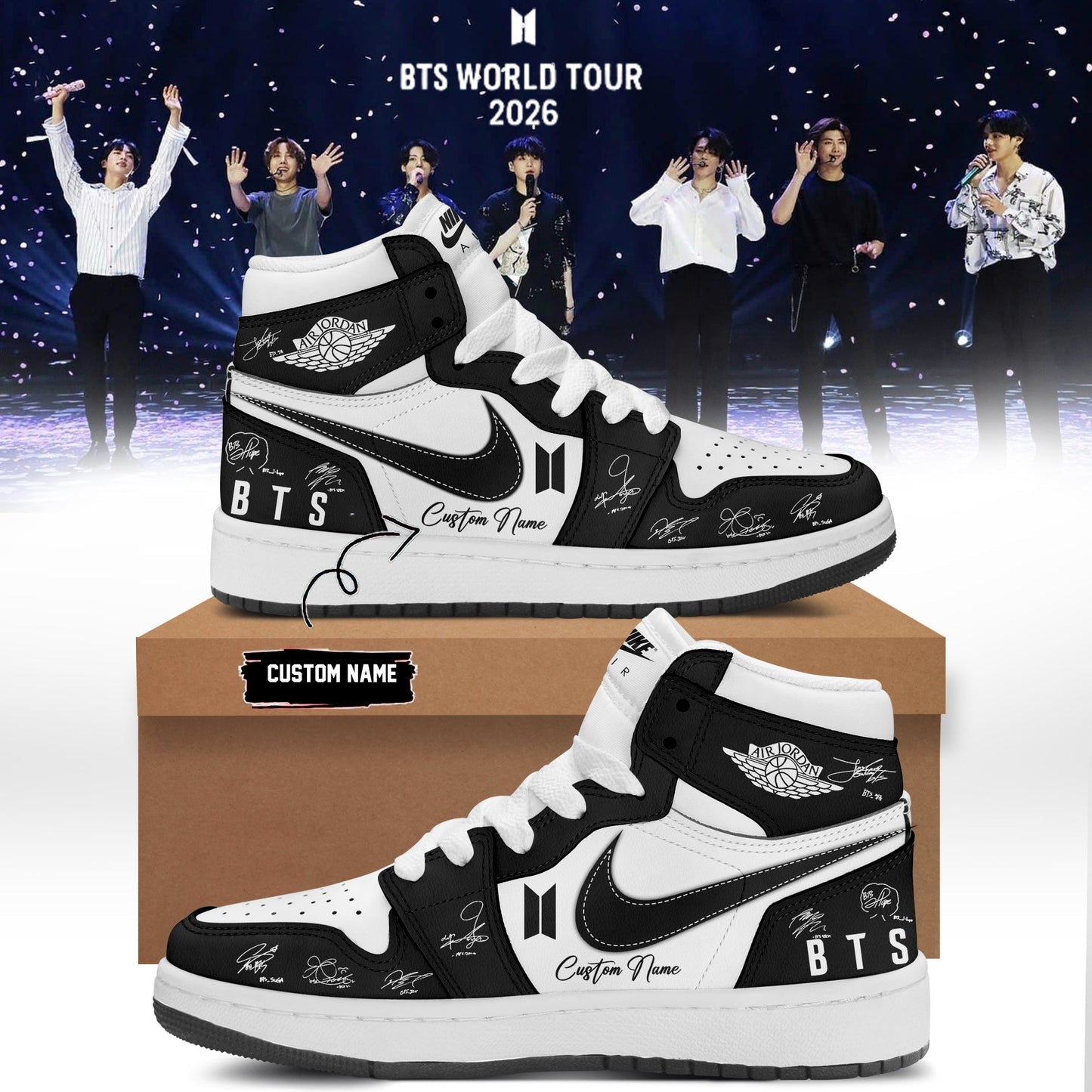 BTS Comeback & World Tour 2026 Limited Edition Signature “ Shoes
