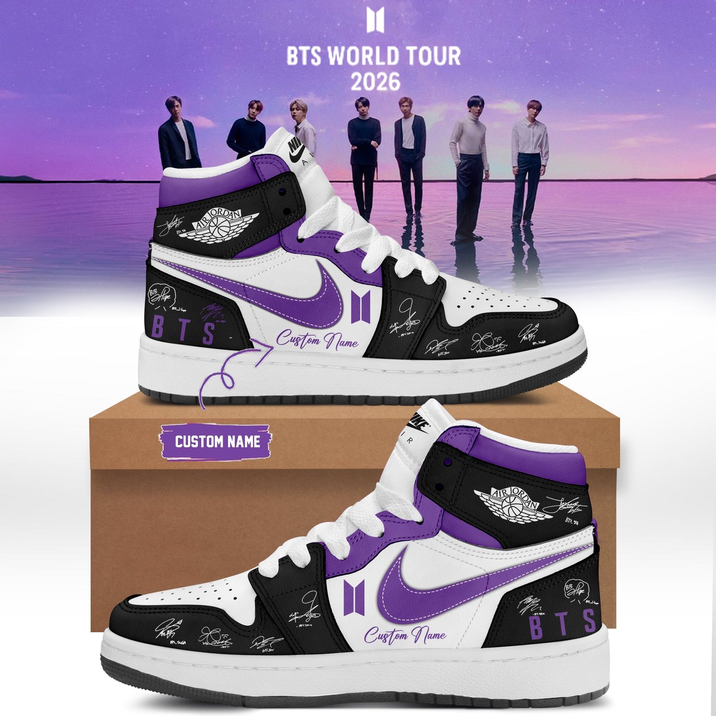 BTS Comeback & World Tour 2026 Limited Edition Signature “ Shoes 5