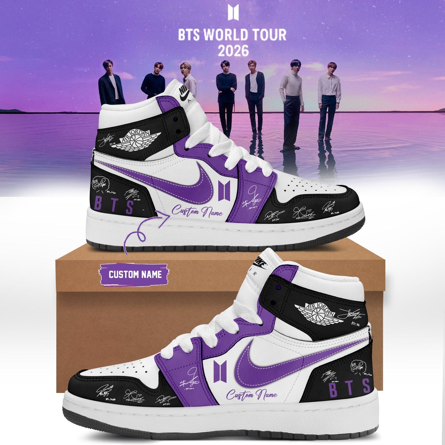 BTS Comeback & World Tour 2026 Limited Edition Signature “ Shoes