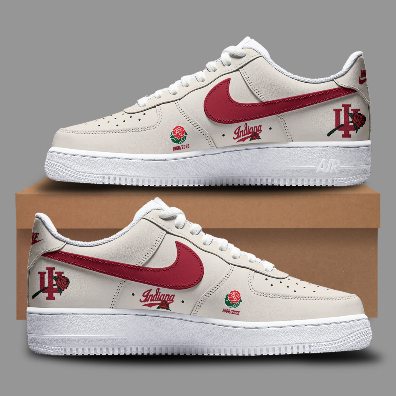 Indiana Hoosiers Rose Bowl Champions AF1 Sneaker
