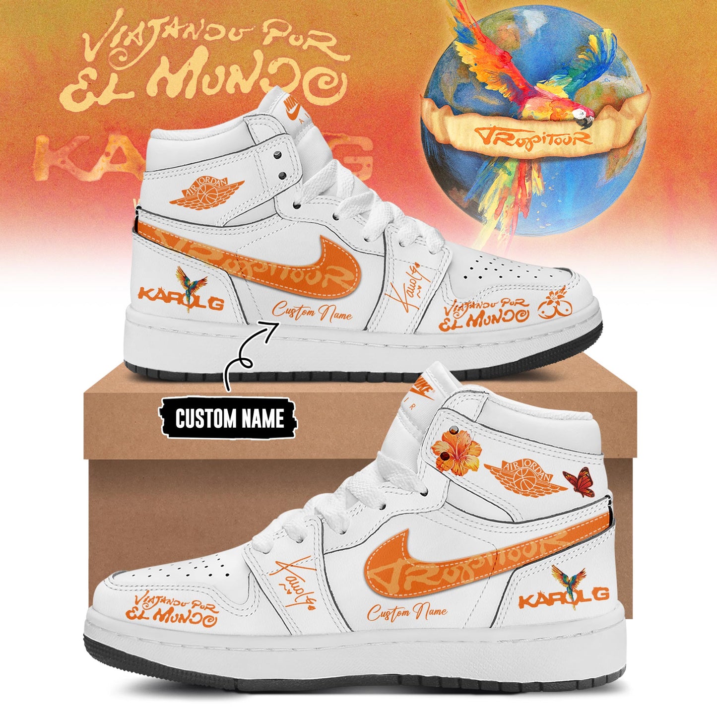 Viajando Por El Mundo Tropitour 2026 Limited Edition JD1 Shoes