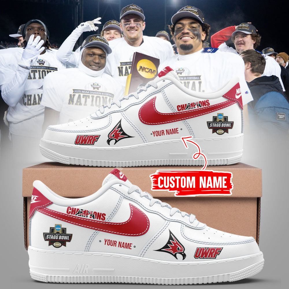 Limited Edition Falcon Football 2025 NCAA Division III National Champions Custom Name Shoes