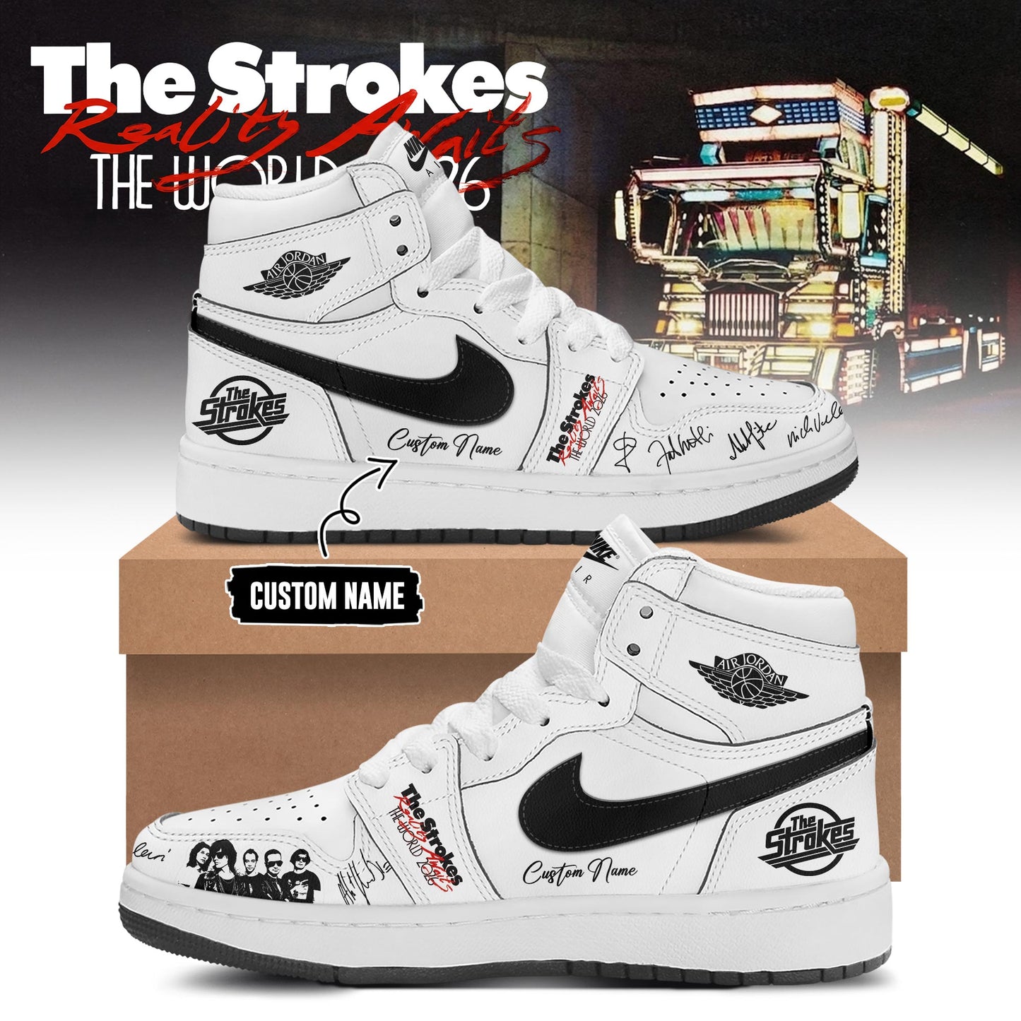 Reality Awaits The World Tour 2026 Limited Editions AJ1 Sneakers
