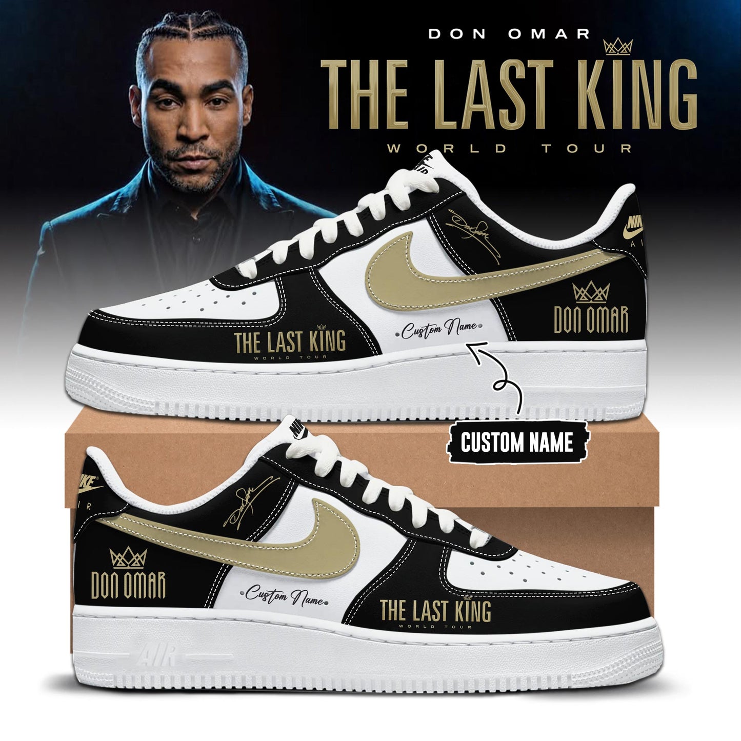 THE LAST KING WORLD TOUR 2026 Limited Edition AF1 Sneakers