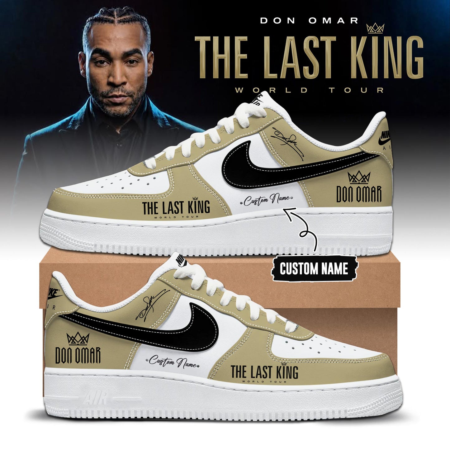 THE LAST KING WORLD TOUR 2026 Limited Edition AF1 Sneakers