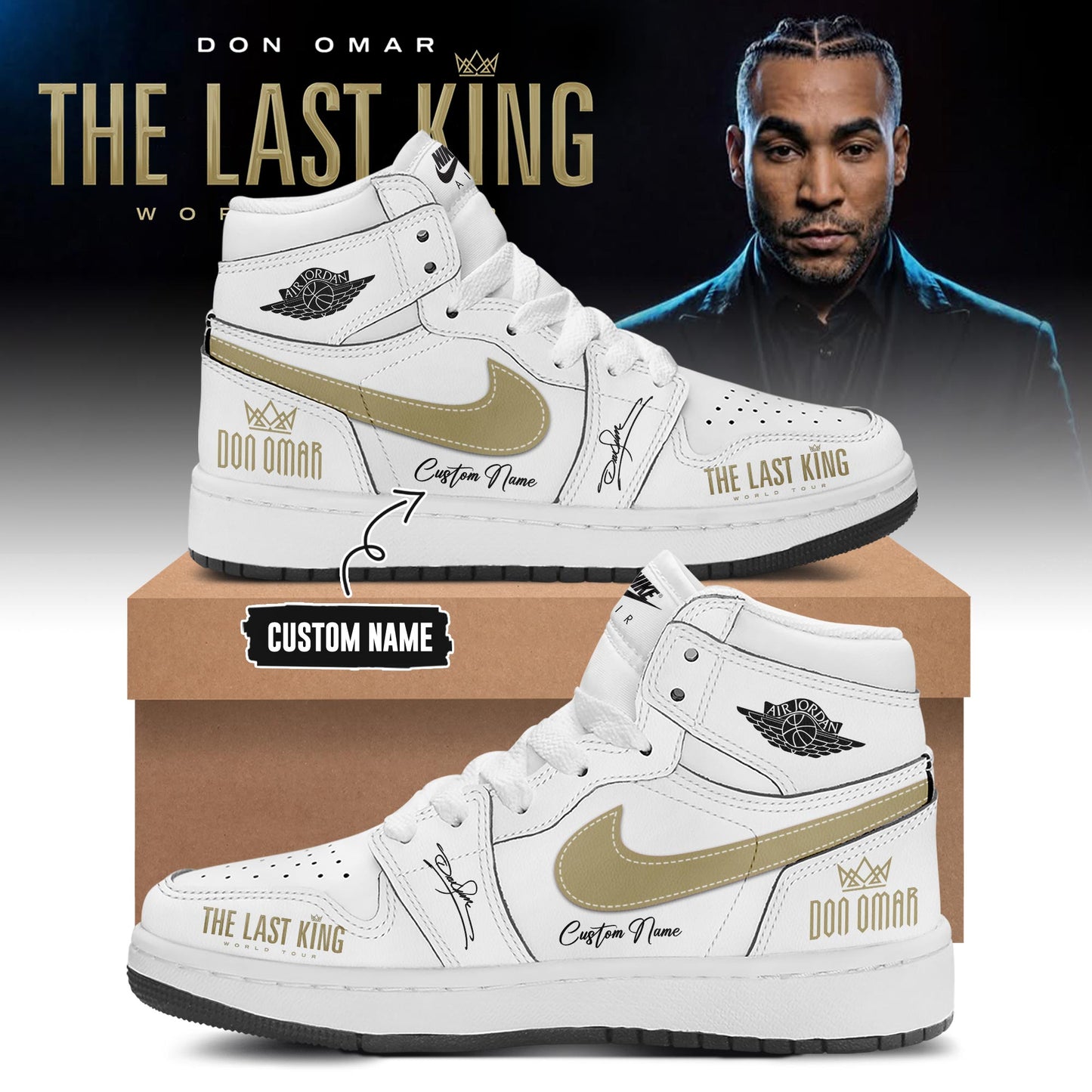 THE LAST KING WORLD TOUR 2026 Limited Edition AJ1 Sneakers
