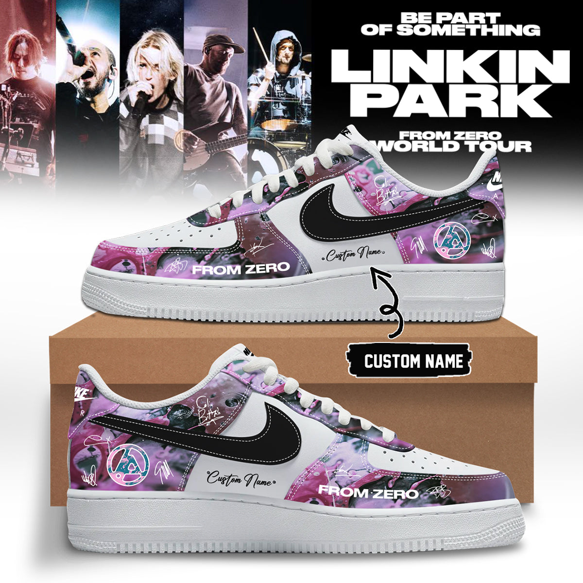 Linkin Park From Zero World Tour 2026 Signed Shoes