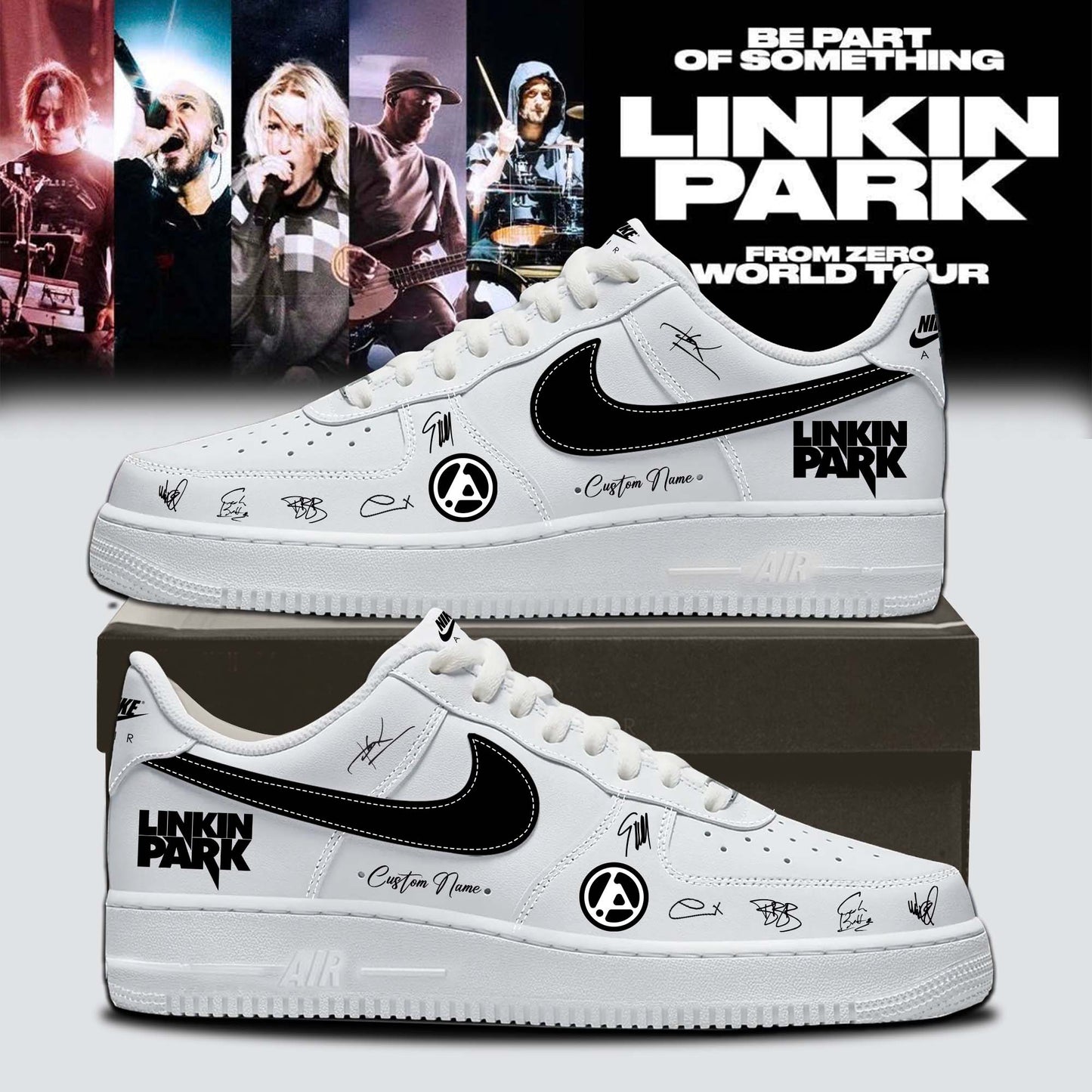 Linkin Park From Zero World Tour 2026 Signed Shoes