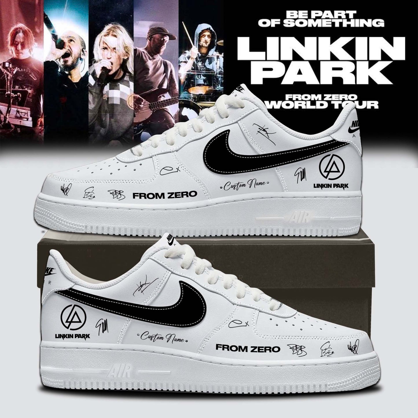Linkin Park From Zero World Tour 2026 Signed Shoes