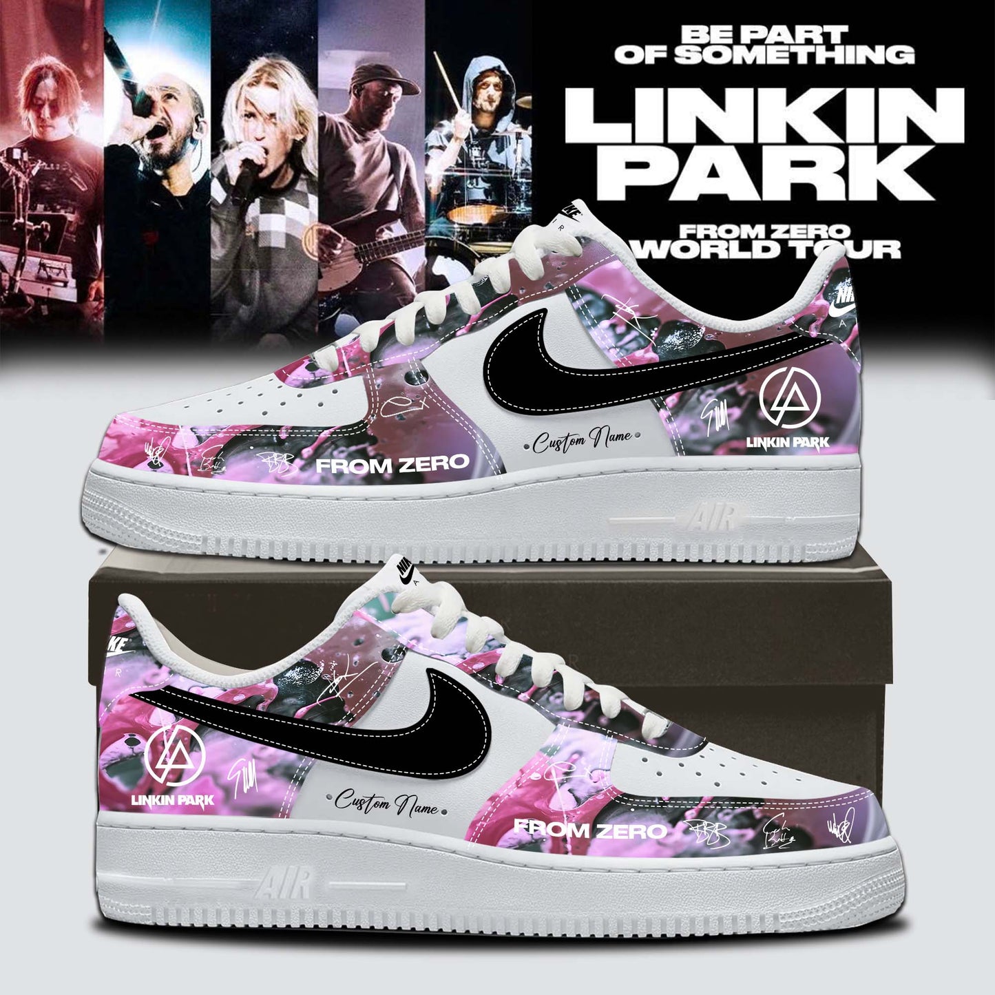 Linkin Park From Zero World Tour 2026 Signed Shoes