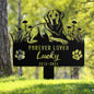 Custom Labrador Retriever Memorial Stake, Personalized Dog Grave Marker, Metal Pet Tribute Sign, Sympathy Gift, Dog Loss Remembrance Sign