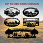 Personalized Your Metal Farm Sign, Farmhouse Metal Sign, Custom Ranch Sign, Farm Gate Sign, Farmhouse Decor, Farmer Gift, Outdoor Decor