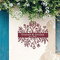 Family Name Metal Sign, Personalized Floral Wall Art, Last Name Sign, Garden Decor, Wedding Gift, Outdoor, Indoor Home Decor