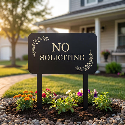 Elegant Outdoor Yard Stake, Metal Garden Plaque, Modern Home Entryway Sign, Decorative Front Yard Decor, Housewarming Gift
