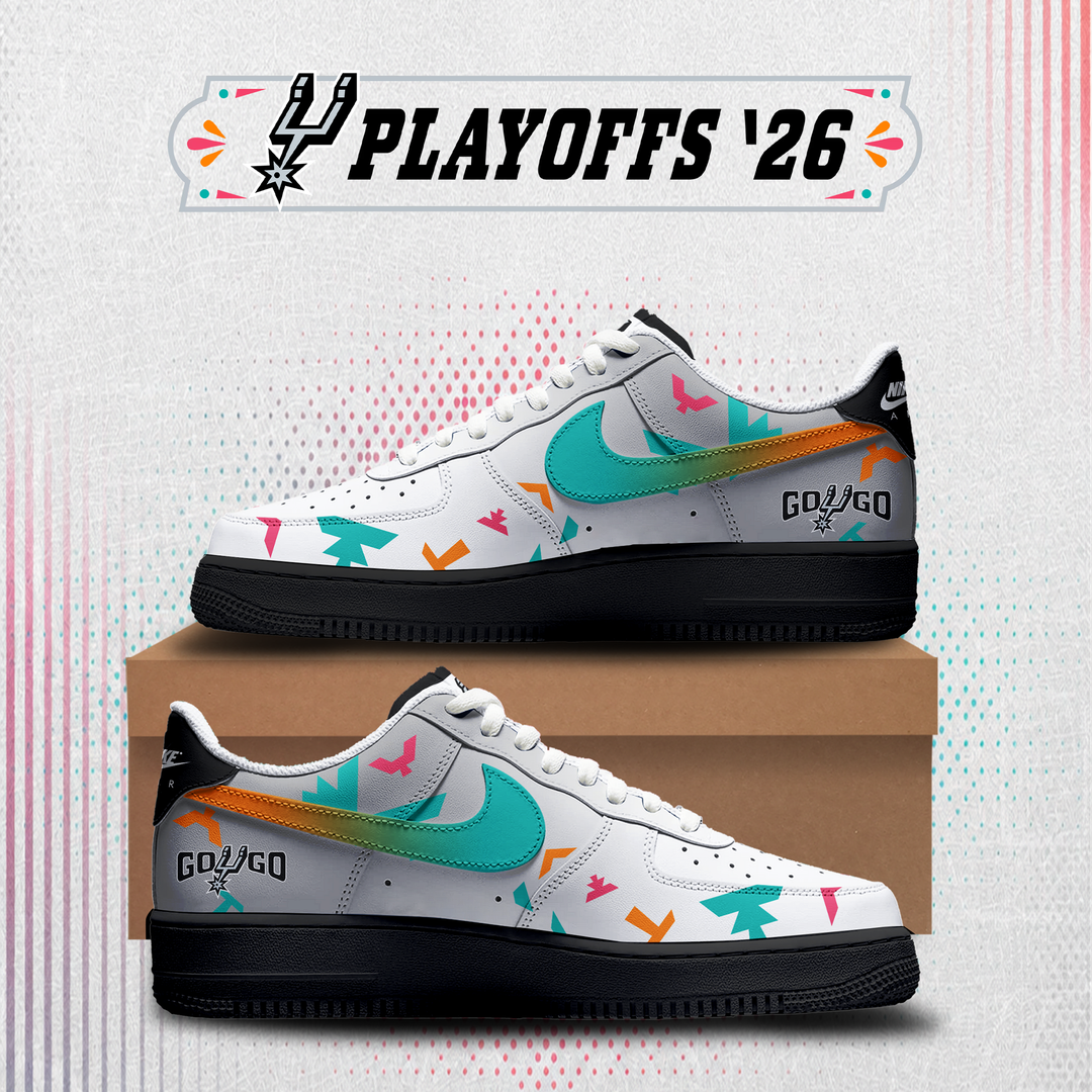 San Antonio-inspired pair of Spurs Playoff sneakers