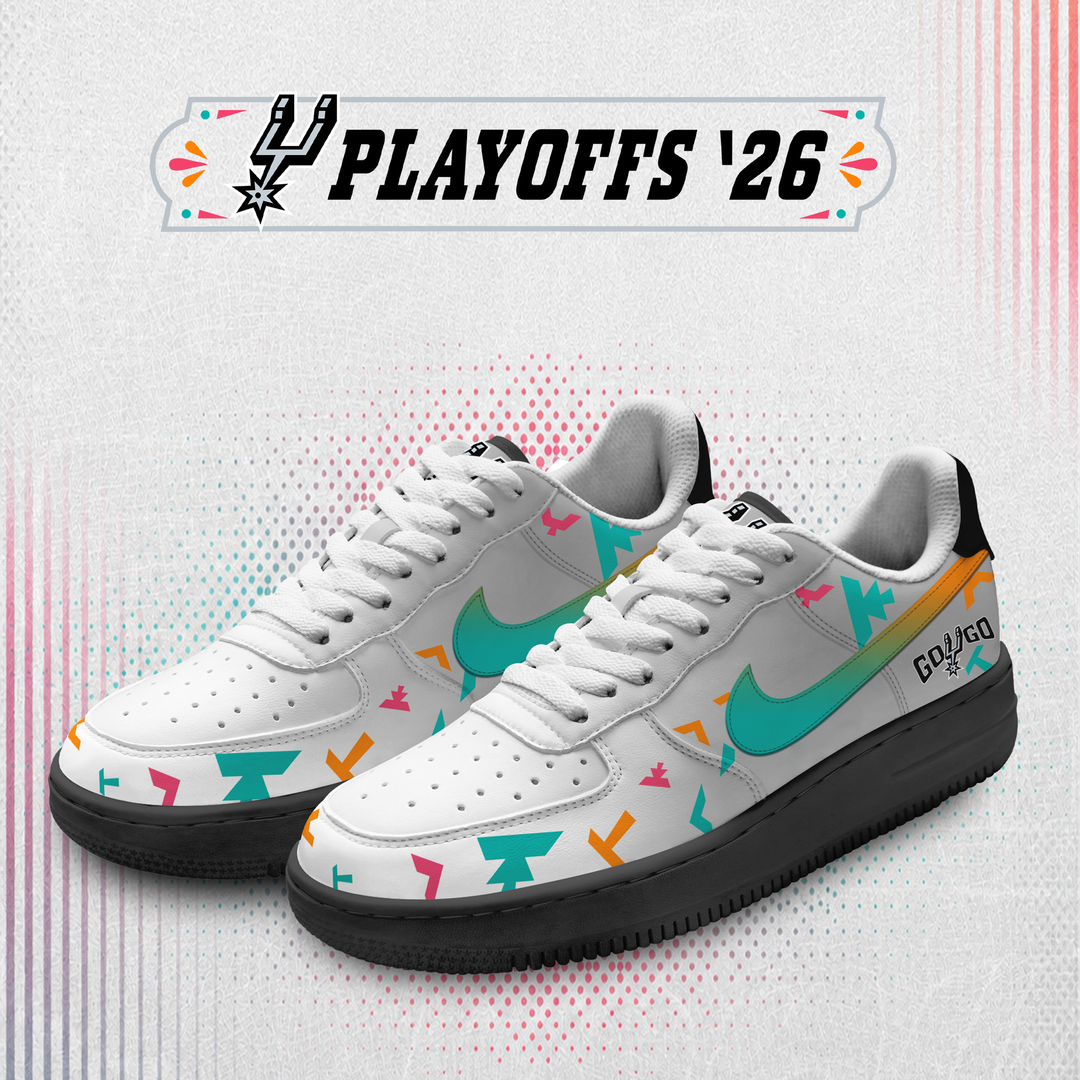 San Antonio-inspired pair of Spurs Playoff sneakers