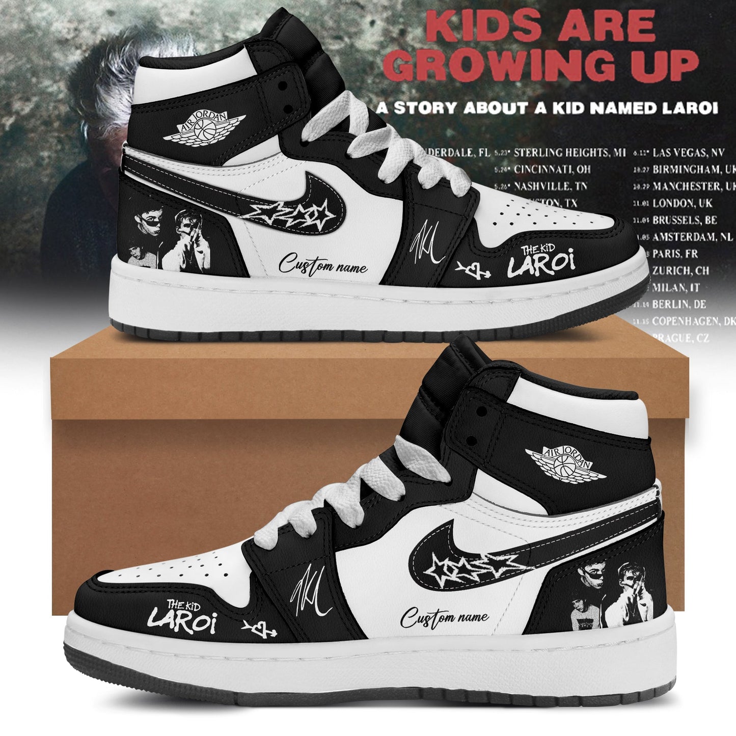 THE KID LAROI TOUR MERCH 2026 SNEAKERS ARE HERE ðŸ’”ðŸ”¥