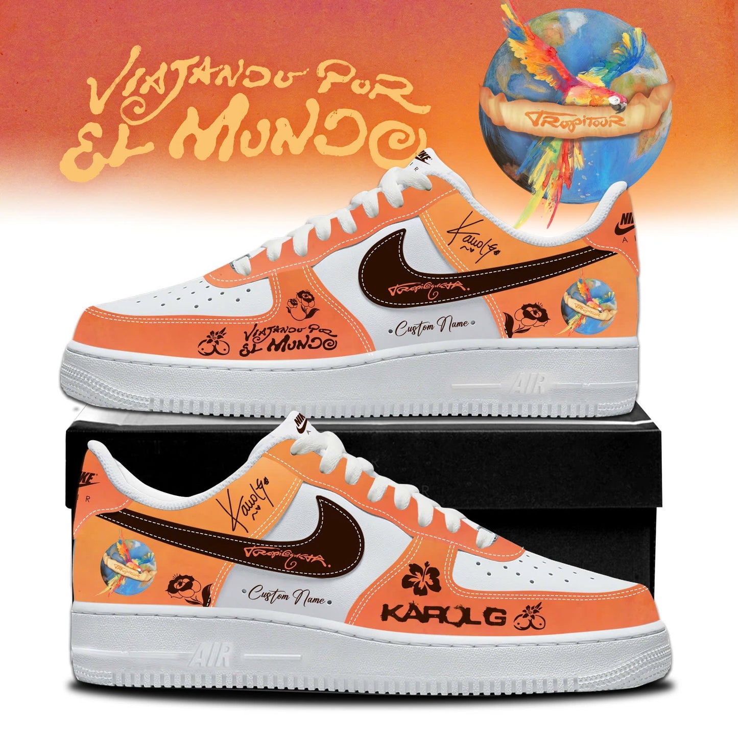 Viajando Por El Mundo Tropitour 2026 Limited Edition AF1 Sneakers
